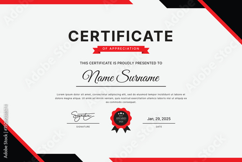 Certificate Template Design