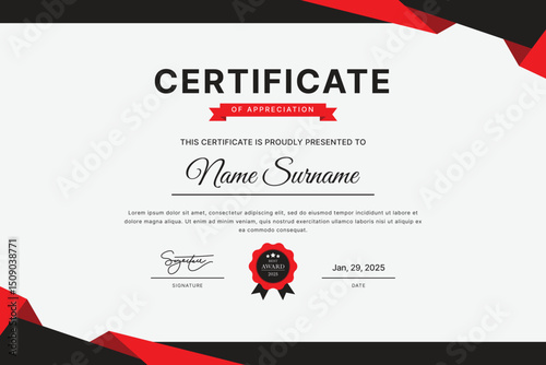 Certificate Template Design