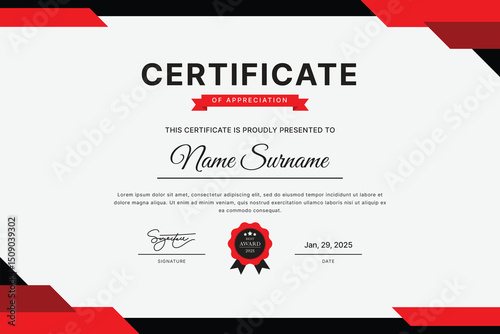 Certificate Template Design