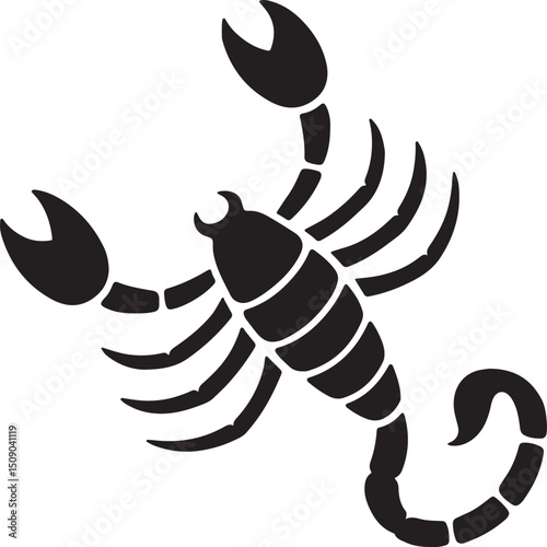 Scorpio Zodiac Sign Vector Astrology Symbol Clipart Celestial Horoscope & Constellation Icon