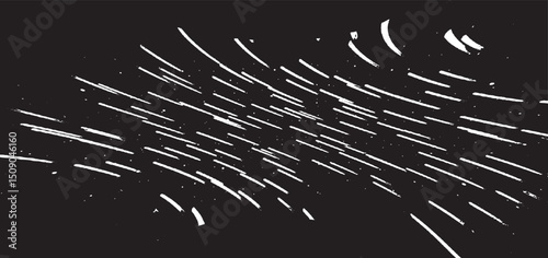 Vector brush sroke texture. Distressed uneven grunge background. Abstract distressed vector illustration. Overlay over any design to create interesting effect and depth. Black isolated on white. EPS10
