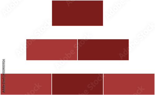 Brick Wall Icon in Flat Style for Graphics