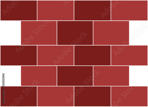 Brick Wall Sign in Flat Style for Graphics