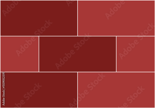 Brick Wall Simple Flat Picture for Graphics