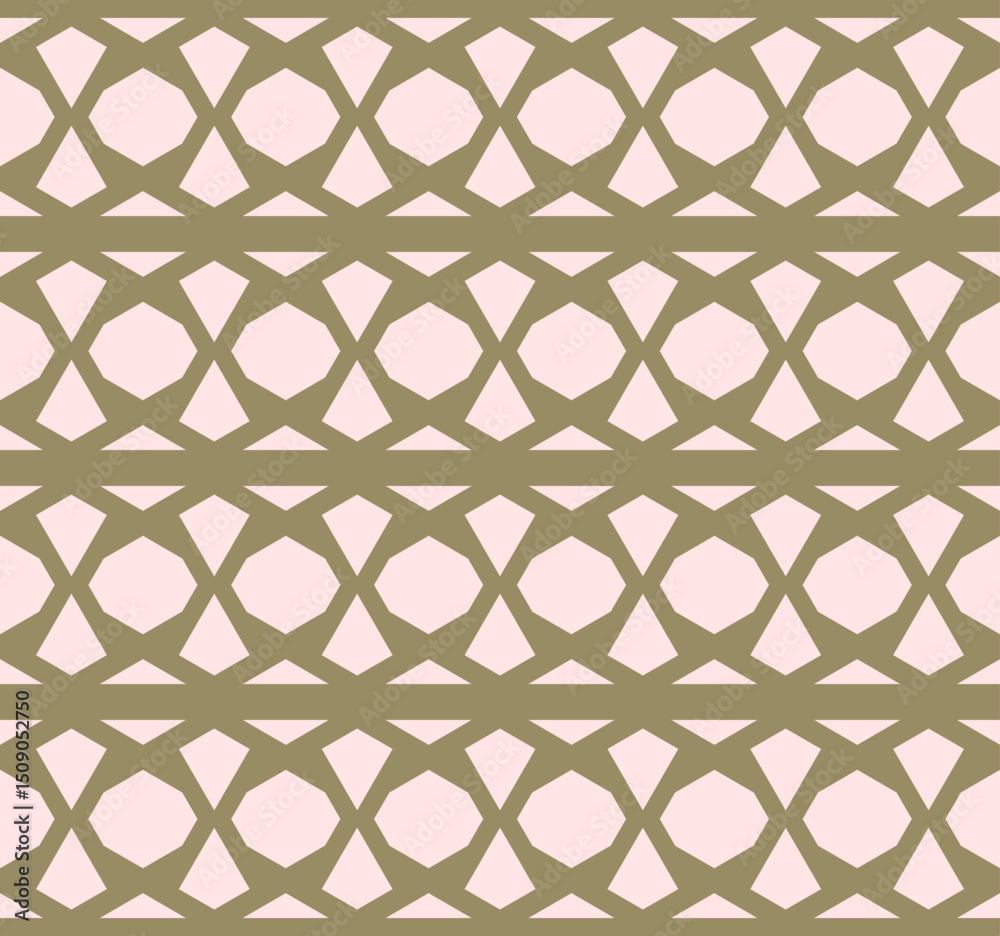 Naklejka premium Geometric seamless pattern with octagons and triangles design