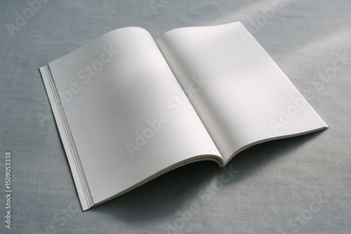 Editorial Spread on Blue Fabric