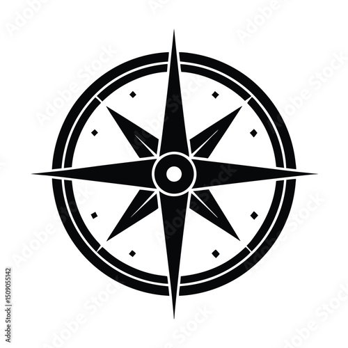 compass rose vector