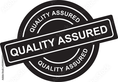 Premium Quality Assured Stamp Badge Vector Design