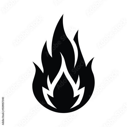 fire flames set