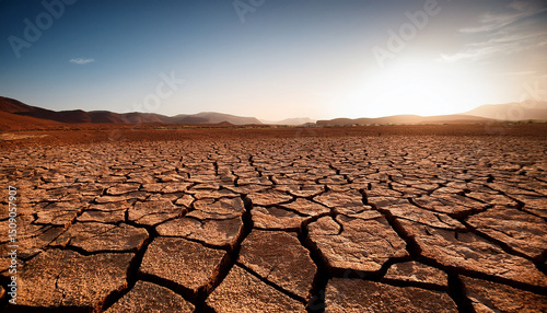 dried and cracked ground cracked surface dry soil in arid areas