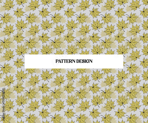 Seamless Floral Pattern with Hand-Drawn Leaves and Blooms – Vintage Botanical Background

