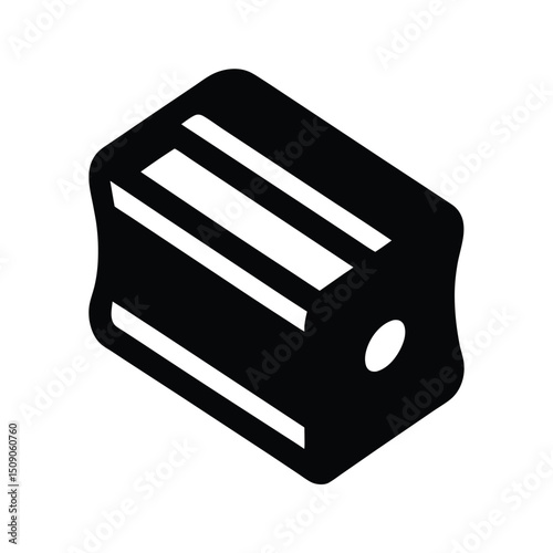 black wallet icon isolated on white
