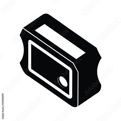 vector black folder icon isolated on white