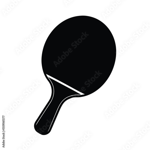 ping pong racket and ball