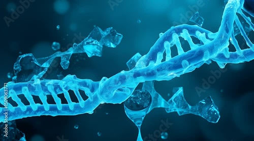 Frozen DNA illustration