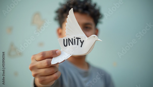 Symbolic Dove of Unity: Peace and Harmony