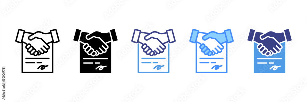 Fototapeta premium Contract Icon