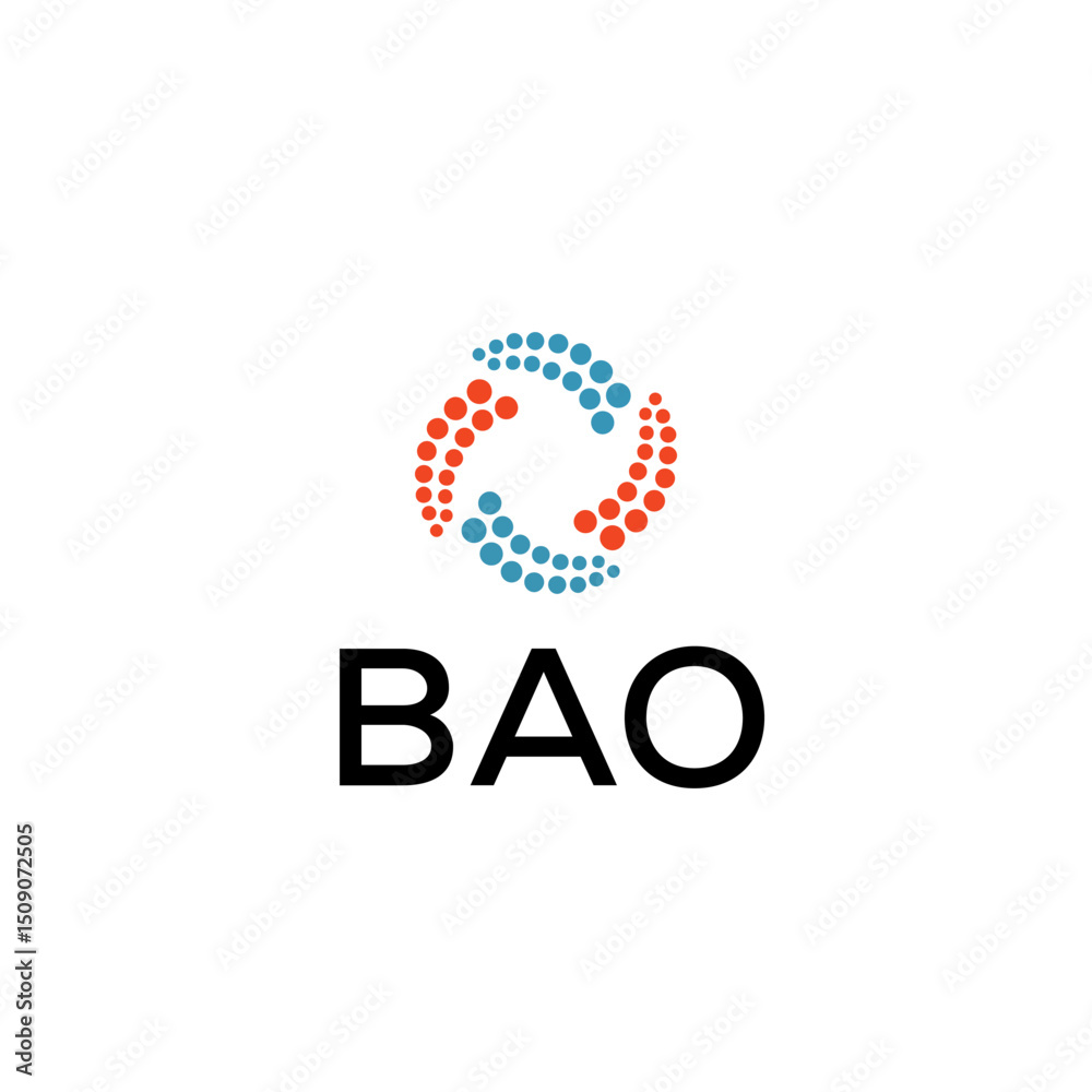 BAO Letter logo white background BAO Letter logo white background