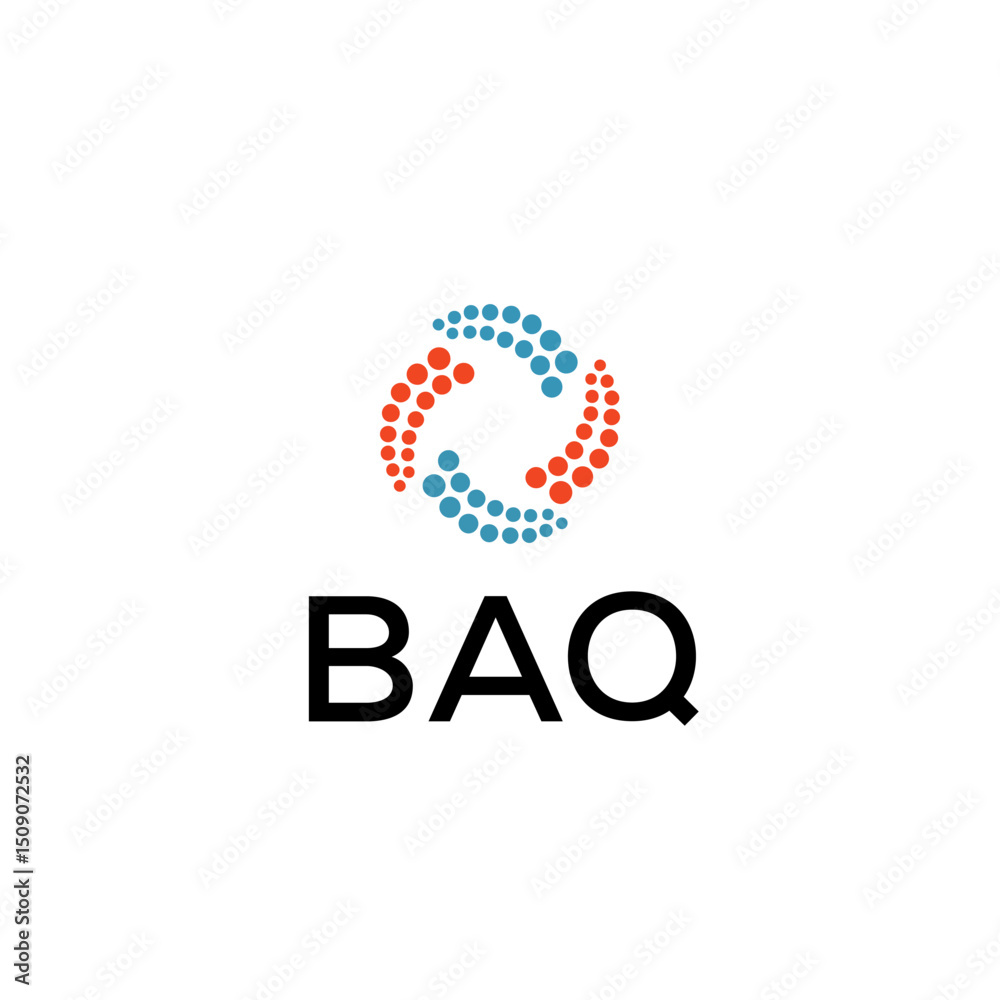 BAQ Letter logo white background BAQ Letter logo white background