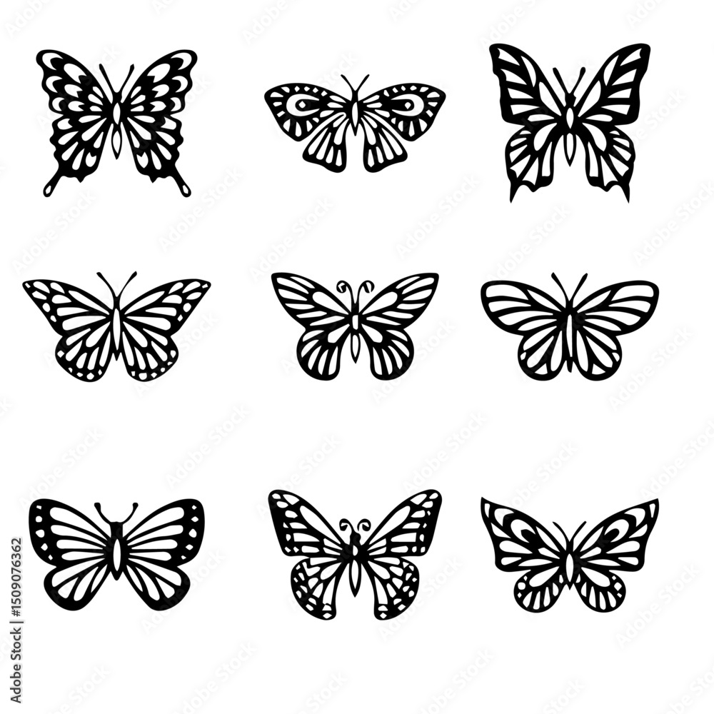 custom made wallpaper toronto digitalButterfly  vector set