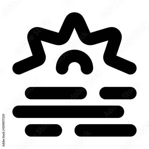 Sun haze icon