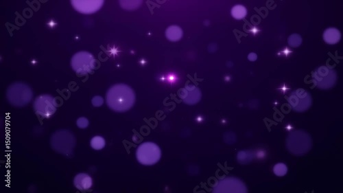 Ethereal Purple Bokeh Background with Soft Lights and Dreamy Glow for Creative Designs