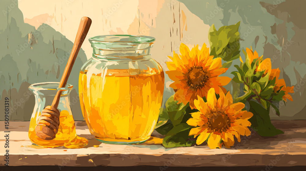 Traditional celebration of Medovy Spas with honey and sunflowers Traditional celebration of Medovy Spas with honey and sunflowers