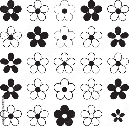 Minimal Flower Icon SVG | Simple Floral Line Art | Botanical Cut File for Cricut

Hand Drawn Flower Icon SVG | Elegant Floral Silhouette | Dainty Bloom Design

Floral Outline SVG | Cute Flower Icon | 