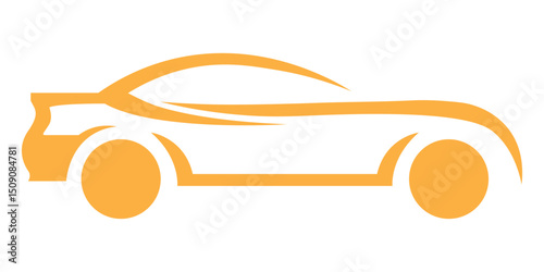 Car icon set in linear style. Transport symbol. Vector illustration.