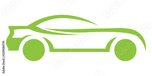 Car icon set in linear style. Transport symbol. Vector illustration.