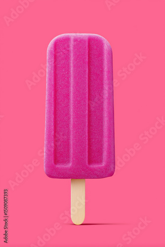 Pink Popsicle created with Generative AI Technology, ai, generative