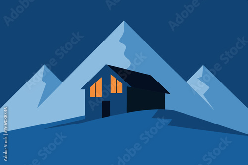 winter mountain landscape