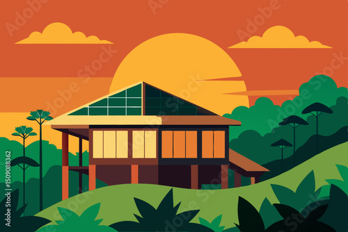 vector illustration of a house