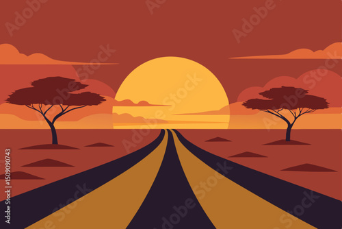 road to the desert