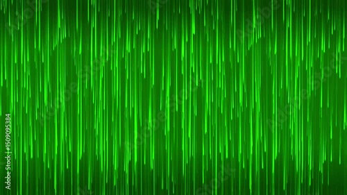 Looping animation vertical bright green lines