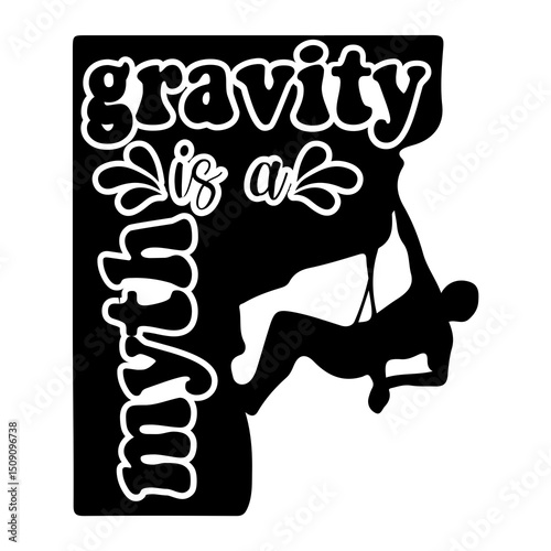 Gravity is a myth SVG Design
