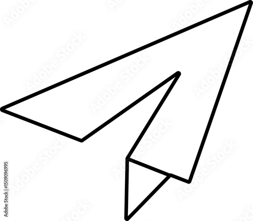 Paper rocket line icon. shuttle paper icons.  Message sent buttons.  share symbol. send message symbol
