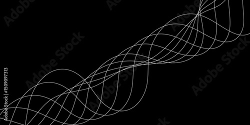 Abstract white background with a glowing abstract waves. Abstract wave element for design. Digital frequency track equalizer, Futuristic background design. Long exposure, Light painting photography.