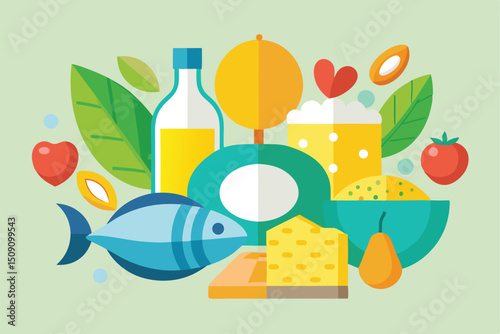 Food with high content of Omega-3 fats