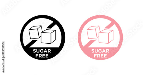 Sugar icon vector on white background