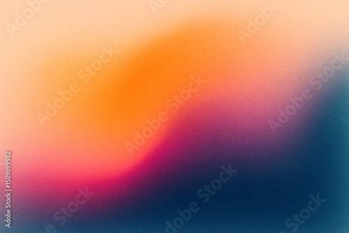 Dreamy Gradient Abstract Background with Peach, Pink, and Navy Tones