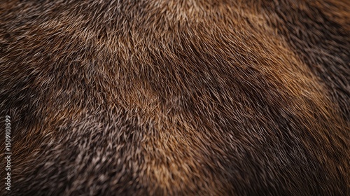 Wallpaper Mural Close-up of animal fur texture showcasing soft brown tones, fine hairs, and natural patterns in photorealistic detail. Torontodigital.ca