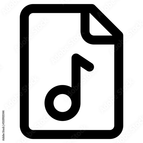 file music line icon
