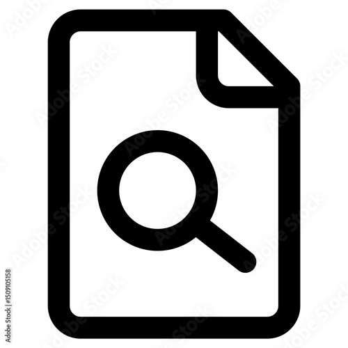 file search line icon	