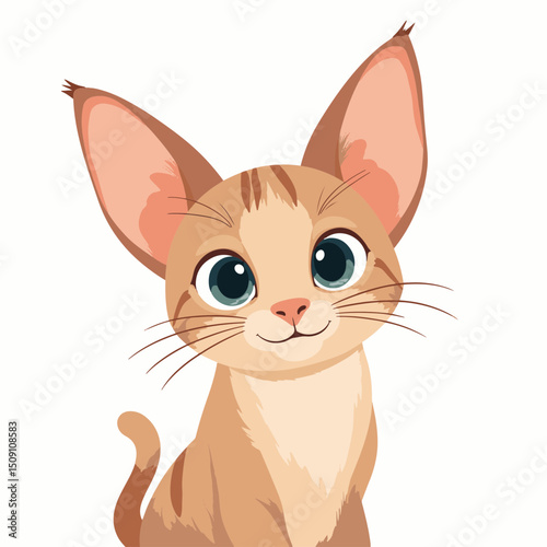 Adorable ginger kitten with big eyes and playful expression. This cute feline has orange fur and large, expressive eyes, perfect for pet adoption posters.