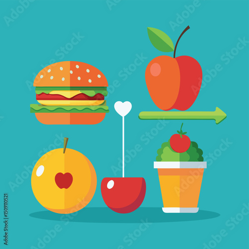 Explore the benefits of healthy food choices and the risks associated with junk food in this informative comparison.
