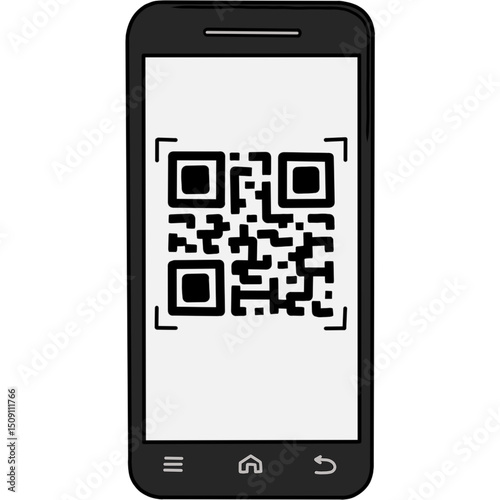 mobile phone with qr code