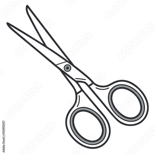 Scissor icon flat on white background, scissor icon, scissor logo, vector scissor, Adobe Illustrator Artwork