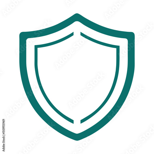Protective Shield Icon Vector EPS File for Security, Safety, and Protection Designs
