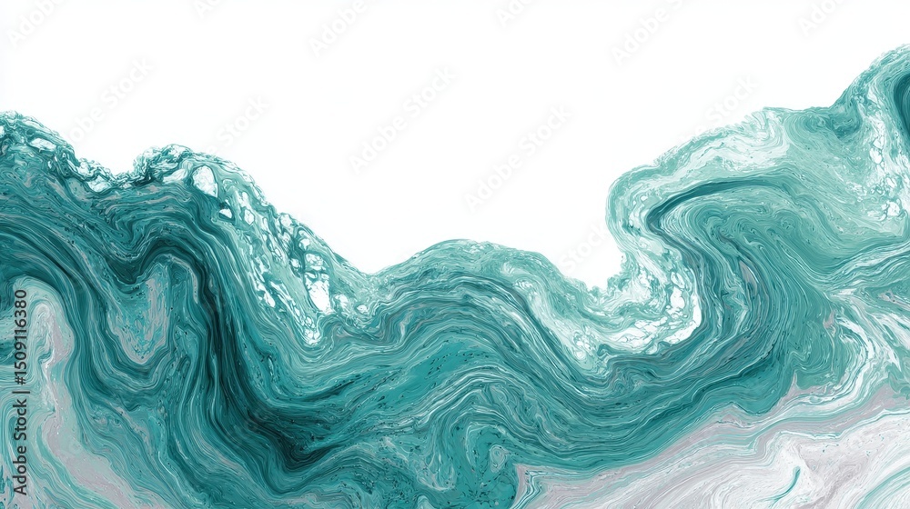Obraz premium Abstract turquoise marble texture background.